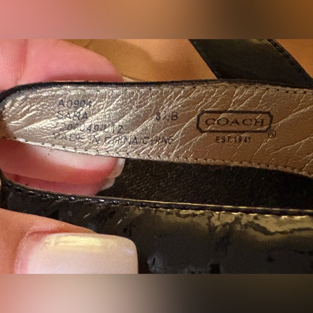 Coach Black and Tan Women's Sandals - Picture 3 of 5